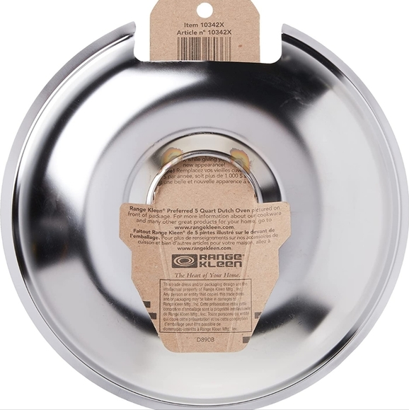 Range Kleen 10342X Style E Chrome Drip Pans, 2-Pack - Picture 3 of 7